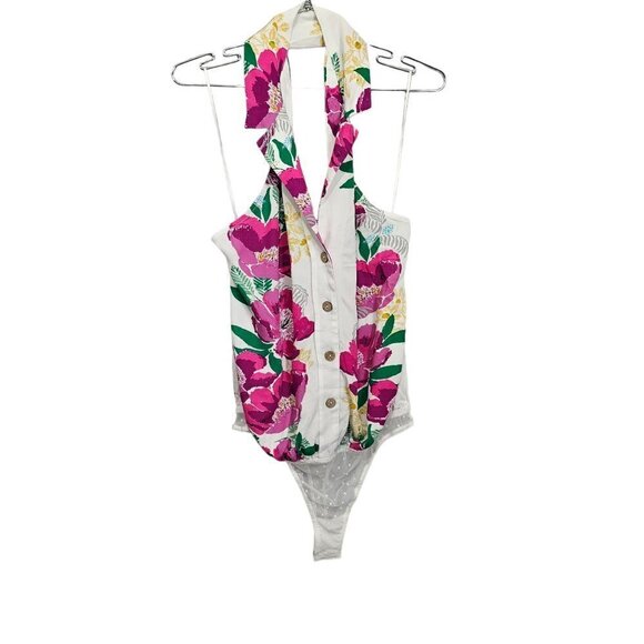 Free People Offshore Floral Halter Bodysuit - Picture 6 of 12